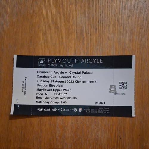 2023 plymouth argyle - 29/8/2023,
