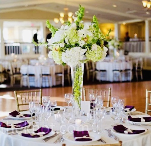 Pair tall clear glass - pair,