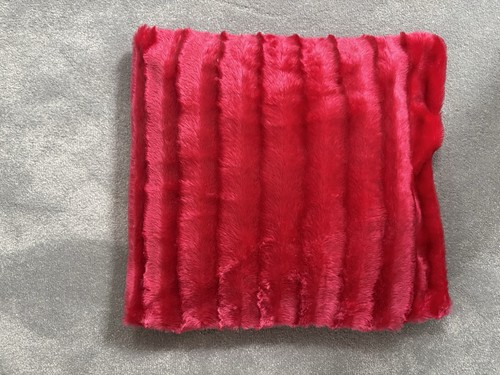 Pink fluffy cushion - pink,