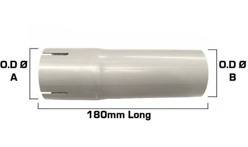 Universal exhaust pipe section - universal,