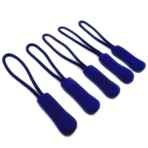 Zipper rubber blue - rubber,