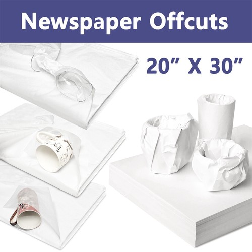 White newspaper offcuts paper - white,