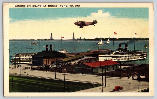 Postcard excursion boats - postcard,