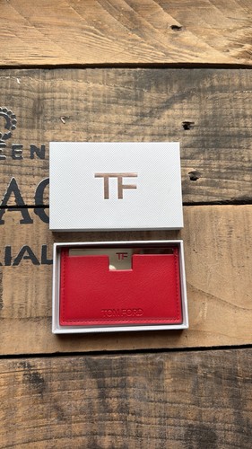 Tom ford red leather - leather, card