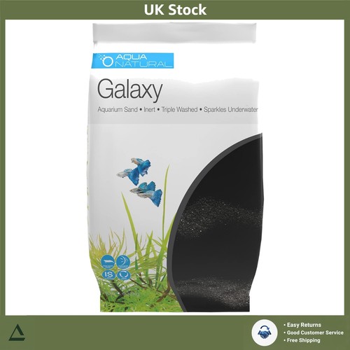 Sparkling black aquarium - black,