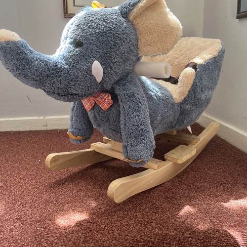Homcom elephant rocking - rocking, horse