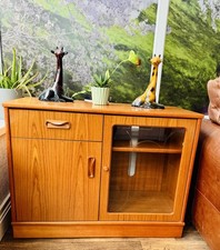 G plan teak retro mid century compact sideboard cabinet unit
