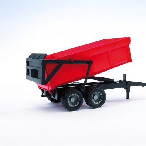 Bruder red tipper trailer toy - trailer,