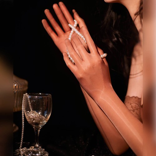 New women sheer shiny - new,