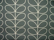 Orla Kiely Cotton Fabric Linear Stem Cool Grey Curtain Upholstery Cushion Craft