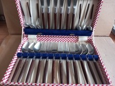 Vintage Viners 24pc Stainles Steel Dining Set with Teak Handles