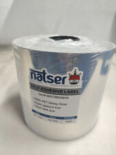 8.5"x820' Glossy Silver PET Film Continuous Label Roll - Inkjet/Memjet Printing
