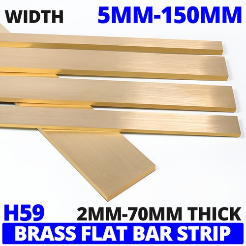 Brass flat bar - strip, 2mm