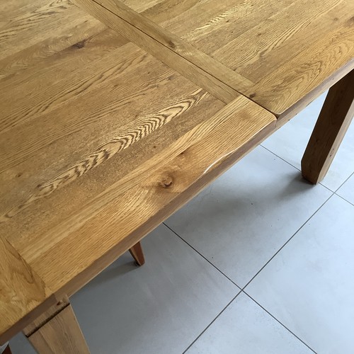 Rectangular wood dining table - wood,
