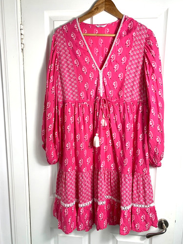 Monsoon pink boho kaftan