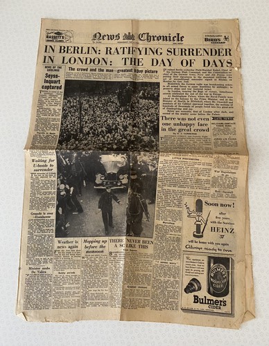 Vintage wwii newspaper news - newspaper,