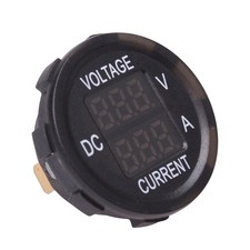 12V Red Voltmeter and Ammeter