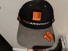 A Vintage Jos Verstappen Orange Arrows F1 Baseball Cap