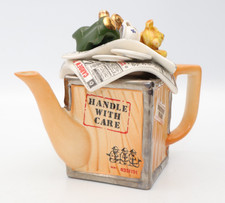 Vintage Portmeirion Paul Cardew Moving Day Miniature Teapot - 4" Tall