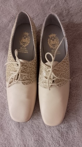 Elda spanish cream leather - cream,