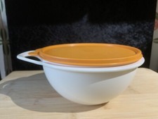Tupperware, Wonderlier Bowl, 1.4 Litres, Mixing/Storage, Orange Burping Lid