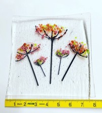 Glass Flower Plate Homemade 