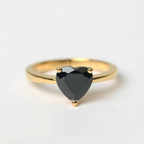 Heart cut black diamond - 2,