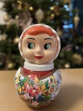 Russian Doll Toy Roly Poly Nevalhashka With Chime Size 18Cm. Very Good Condition