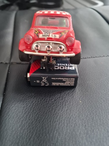 Scalextric vintage red rally - scalextric,