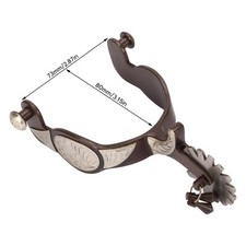 Horse Spurs Bronze Western Cowboy Spurs 1 Pair For Men For Boots