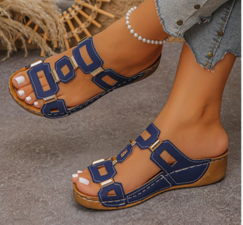 Womens ladies wedge sandals - womens,