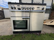 Rangemaster PROP100DFFSS/C Dual Fuel 79L Range Cooker - Silver (92590)