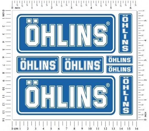 Ohlins fork shock stickers - fork, set