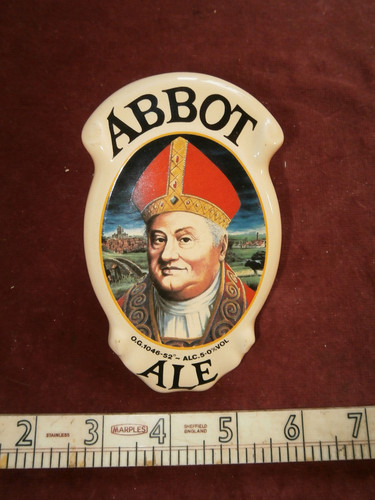 Vintage abbot ale - , badge