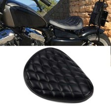 Driver Solo Seat Pad Leather For Harley Bobber Chopper For Sportster 883 1200 BT
