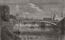 New iron bridge over the Ouse