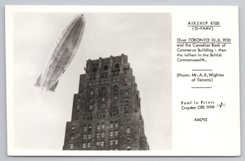 Toronto airship r100 over - toronto,