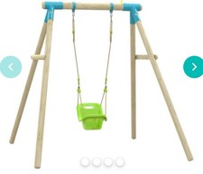 Toddler Garden Swing With Changeable Seating. Brackets Are A Darker Colour.