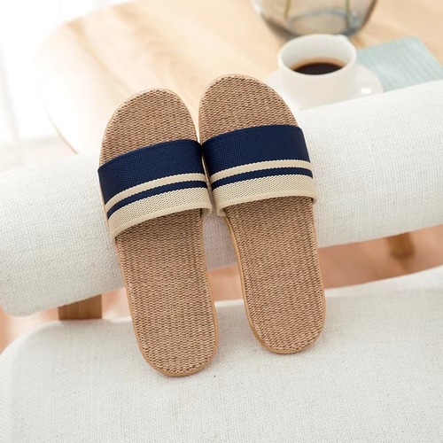 Summer women linen slippers - linen,