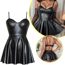 Women's Wet Look PU Leather