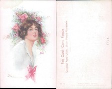 Woman with flowers A Vivian