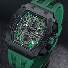 TSAR BOMBA Mens Watch Tonneau