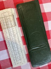 Vintage German A.W.Faber Castell 67/98b System Elektro Pocket Slide Rule Boxed