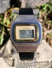 Vtg 1970's Microma LCD Blade