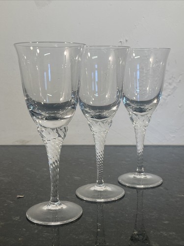 Crystal wine glasses twisted - wine,