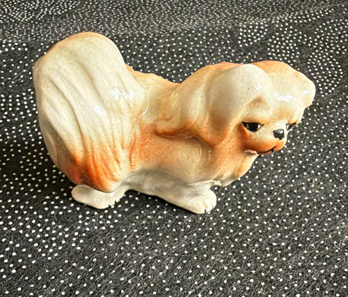 Ceramic dog ornament - ceramic,