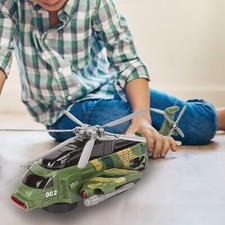 Kids Electric Helicopter Toy with Lights Simulation Helicopter for Boys Age 3 4