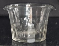 Good Regency Lead Crystal Petal Cut Glass Two Spout Rinser C 1800+