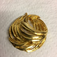 Vintage SCARF CLIP  Gold Tone