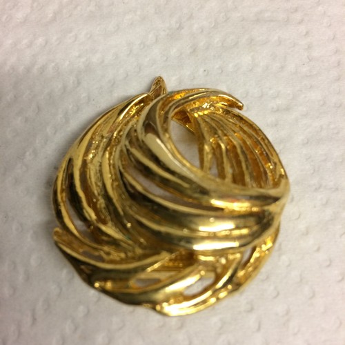 Vintage scarf clip gold - vintage,